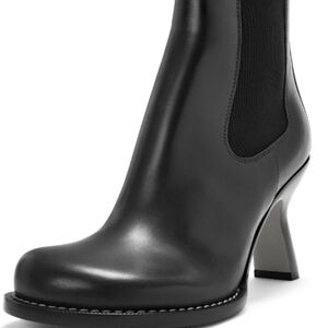 Loewe Campo Chelsea Bootie Black Leather Ankle Boot